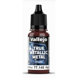 Peinture Vallejo True Metallic Metal - Shade : Forged Red  - Rojo Forjado