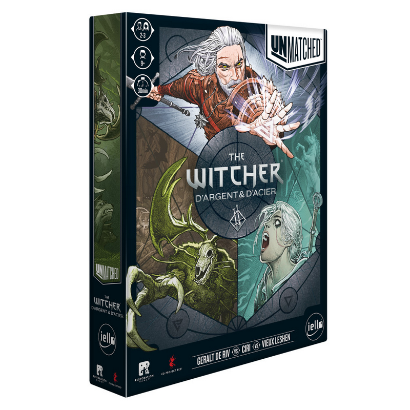 Jeux de société - Unmatched : The Witcher : d'Argent et d'Acier