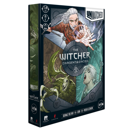 Jeux de société - Unmatched : The Witcher : d'Argent et d'Acier