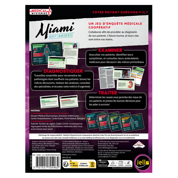 Jeux de société - Medical Mysteries - Miami