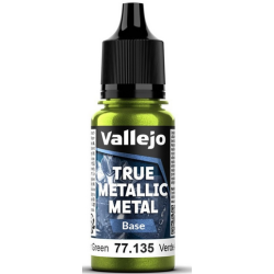 Peinture Vallejo True Metallic Metal - Base : Amber Green - Verde Ambar
