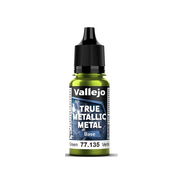 Peinture Vallejo True Metallic Metal - Base : Amber Green - Verde Ambar