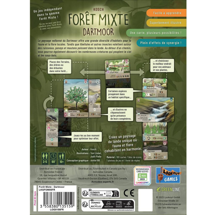 Jeux de société - Forêt Mixte : Dartmoor