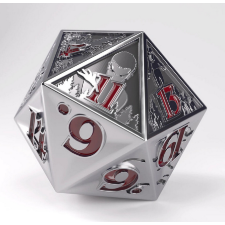 D20 Premium Metal - Gamegenic - Stranger Things : Hellfire Club