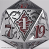 D20 Premium Metal - Gamegenic - Stranger Things : Hellfire Club