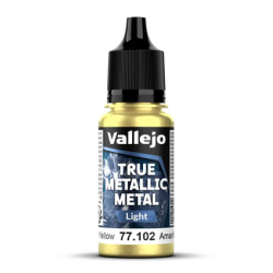 Peinture Vallejo True Metallic Metal - Light : Radiant Yellow - Amarillo Radiante