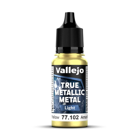 Peinture Vallejo True Metallic Metal - Light : Radiant Yellow - Amarillo Radiante