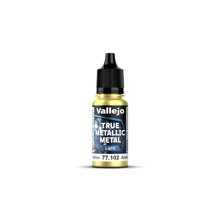 Peinture Vallejo True Metallic Metal - Light : Radiant Yellow - Amarillo Radiante