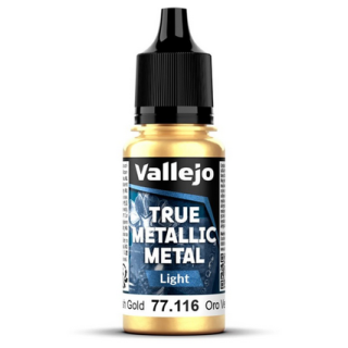 Peinture Vallejo True Metallic Metal - Light : Greenish Gold - Oro Verde