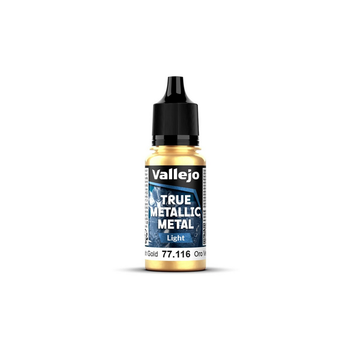 Peinture Vallejo True Metallic Metal - Light : Greenish Gold - Oro Verde
