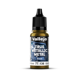 Peinture Vallejo True Metallic Metal - Base : Greenish Gold - Oro Verde
