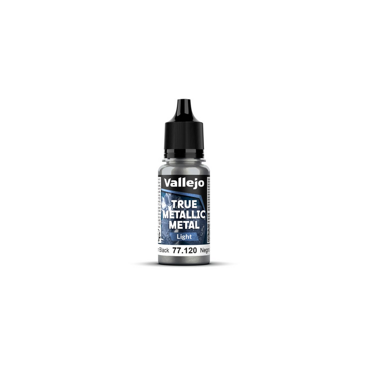 Peinture Vallejo True Metallic Metal - Light : Obsidian Black - Negro Obsidiana