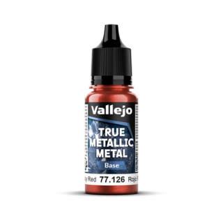 Peinture Vallejo True Metallic Metal - Base : Ruby Red - Rojo Rubi