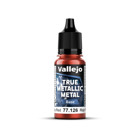 Peinture Vallejo True Metallic Metal - Base : Ruby Red - Rojo Rubi