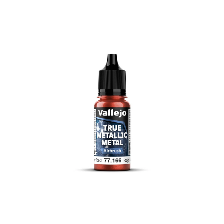 Peinture Vallejo True Metallic Metal - Airbrush : Ruby Red - Rojo Rubi