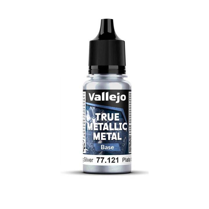 Peinture Vallejo True Metallic Metal - Base : Sterling Silver - Plata de Ley
