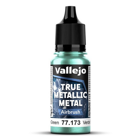 Peinture Vallejo True Metallic Metal - Airbrush : Beetle Green - Verde Escarabajo