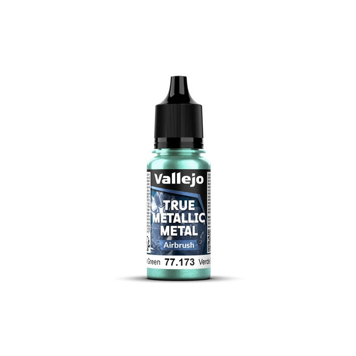 Peinture Vallejo True Metallic Metal - Airbrush : Beetle Green - Verde Escarabajo