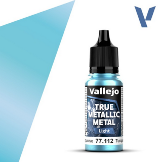 Peinture Vallejo True Metallic Metal - Light : Hydra Turquoise - Turquesa Hidra