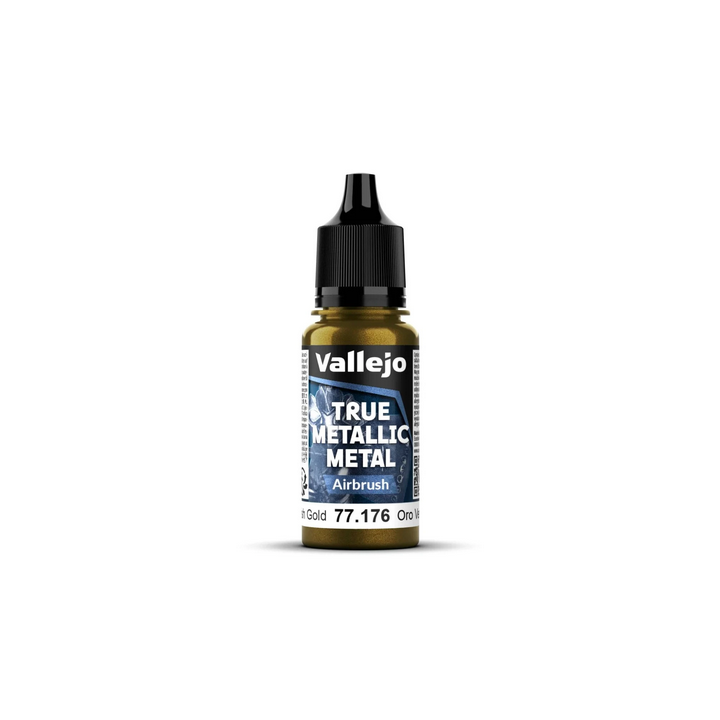 Peinture Vallejo True Metallic Metal - Airbrush : Greenish Gold - Oror Verde