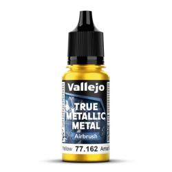 Peinture Vallejo True Metallic Metal - Airbrush : Radiant Yellow - Amarillo Radiant