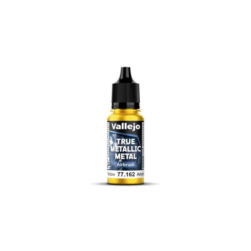 Peinture Vallejo True Metallic Metal - Airbrush : Radiant Yellow - Amarillo Radiant