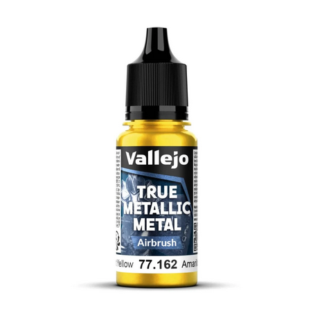 Peinture Vallejo True Metallic Metal - Airbrush : Radiant Yellow - Amarillo Radiant