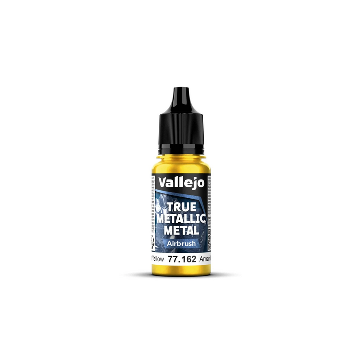 Peinture Vallejo True Metallic Metal - Airbrush : Radiant Yellow - Amarillo Radiant