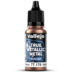 Peinture Vallejo True Metallic Metal - Airbrush : Rusty Metal - Metal Oxidado
