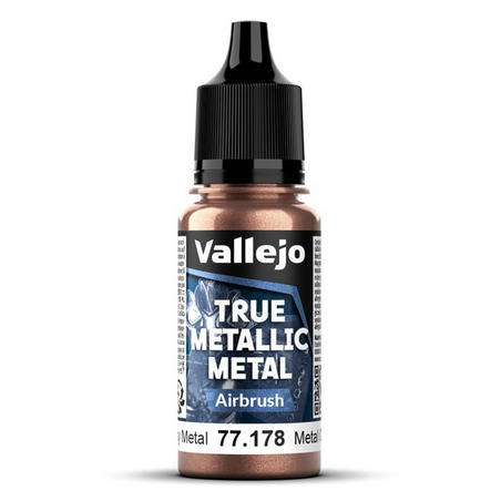 Peinture Vallejo True Metallic Metal - Airbrush : Rusty Metal - Metal Oxidado