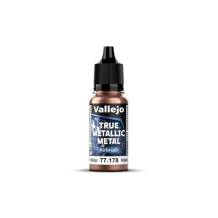 Peinture Vallejo True Metallic Metal - Airbrush : Rusty Metal - Metal Oxidado
