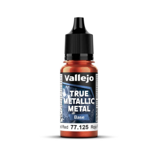 Peinture Vallejo True Metallic Metal - Base : Forged Red - Rojo Forjado