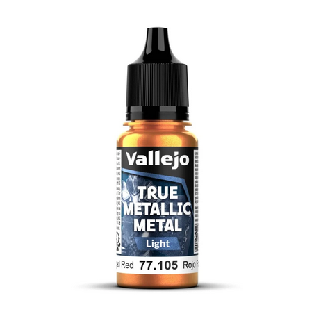 Peinture Vallejo True Metallic Metal - Light : Forget Red - Rojo Forjado