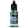 Peinture Vallejo True Metallic Metal - Airbrush : Dusken Green - Verde Sombrio
