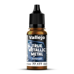 Peinture Vallejo True Metallic Metal - Airbrush : Arcane Gold - Oro Arcano