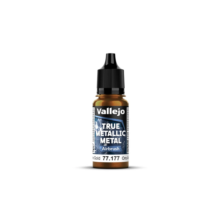 Peinture Vallejo True Metallic Metal - Airbrush : Arcane Gold - Oro Arcano