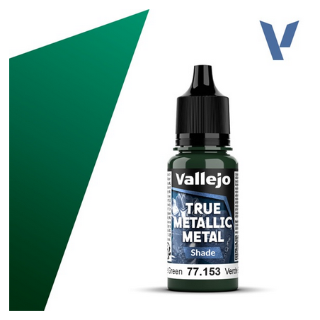 Peinture Vallejo True Metallic Metal - Shade : Beetle Green - Verde Escarabajo