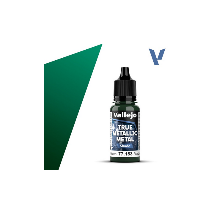 Peinture Vallejo True Metallic Metal - Shade : Beetle Green - Verde Escarabajo