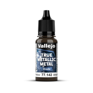 Peinture Vallejo True Metallic Metal - Shade : Radiant Yellow - Amarillo Radiante