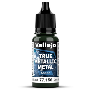 Peinture Vallejo True Metallic Metal - Shade : Greenish Gold - Oro Verde