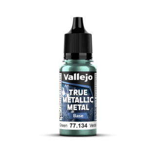Peinture Vallejo True Metallic Metal - Base : Dusken Green - Verde Sombrio