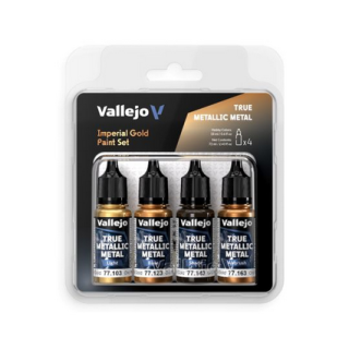 Peinture Vallejo True Metallic Metal - Color Set : Imperial Gold