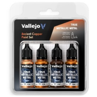 Peinture Vallejo True Metallic Metal - Color Set : Ancient Copper