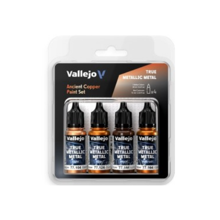Peinture Vallejo True Metallic Metal - Color Set : Ancient Copper