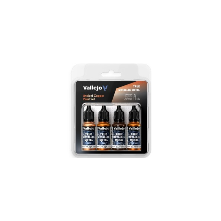 Peinture Vallejo True Metallic Metal - Color Set : Ancient Copper
