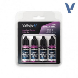 Peinture Vallejo True Metallic Metal - Color Set : Amethyst Purple