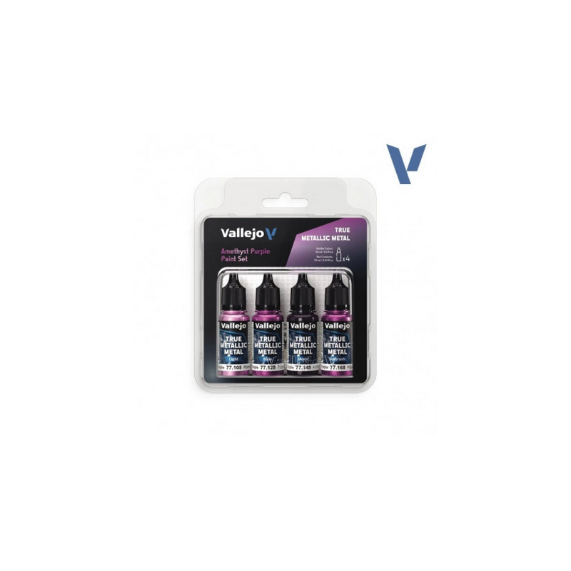 Peinture Vallejo True Metallic Metal - Color Set : Amethyst Purple