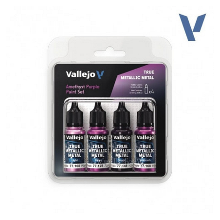 Peinture Vallejo True Metallic Metal - Color Set : Amethyst Purple