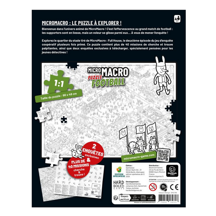 Jeux de société - Micro Macro - Puzzle - Football