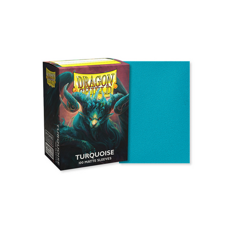 Protège-cartes Dragon Shield - 100 Standard Sleeves Matte : Turquoise